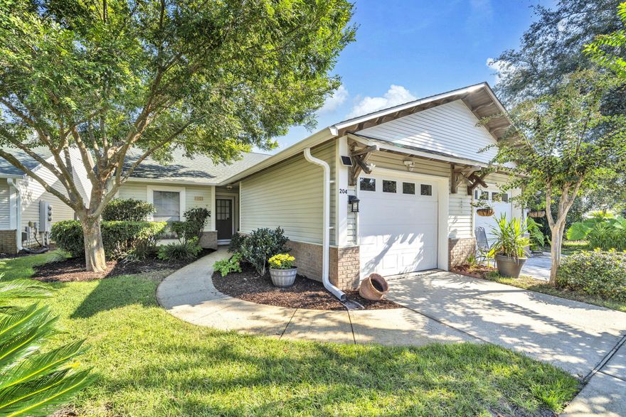 Welcome to 204 Via Largo, a beautifully maintained single-level home offering 3 bedrooms and 2 bathrooms in the desirable Escada neighborhood of Santa Rosa Beach. Inside, the open layout creates an easy flow between the living, dining, and kitchen spaces. Natural light pours in through large windows and doors, highlighting the thoughtful details, including granite countertops and a built-in mini bar that make the kitchen ideal for everyday living or entertaining. The primary suite provides a spacious retreat with its ensuite bath and walk-in closet, while two additional bedrooms and a full bath complete the floor plan.Step outside to a covered patio overlooking a private backyard--perfect for relaxing or enjoying outdoor gatherings. The Escada community HOA enhances the lifestyle with a swimming pool, yard maintenance included, and direct access to a scenic trail that leads to the renowned beaches of 30A. Blending comfort, style, and coastal living, this home is a standout opportunity in a sought-after location.