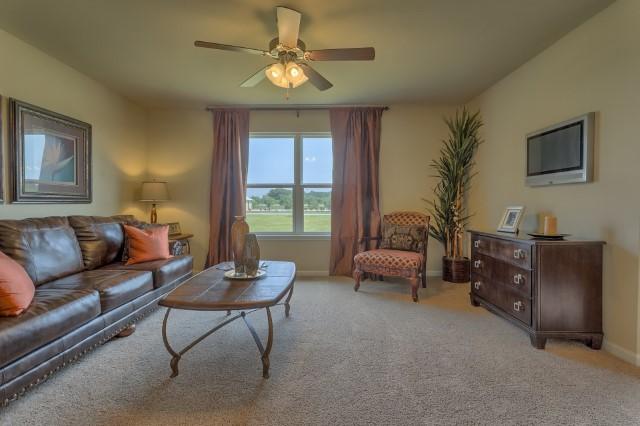The Cali is a one story floor plan featuring 4 bedrooms, 2 baths, covered back porch & 2 car garage. The open kitchen features an island, stainless appliances and granite countertop. The kitchen opens to the great room w/ access to the covered porch. The master suite is just off the back side of the house & master bath features a separate shower, walk in closet, dual sinks & large soaking tub. Pictures, photographs, colors, features, and sizes are for illustration purposes only & will vary from the homes as built. Home & community information including pricing, included features, terms, availability and amenities are subject to change and prior sale at any time without notice or obligation.