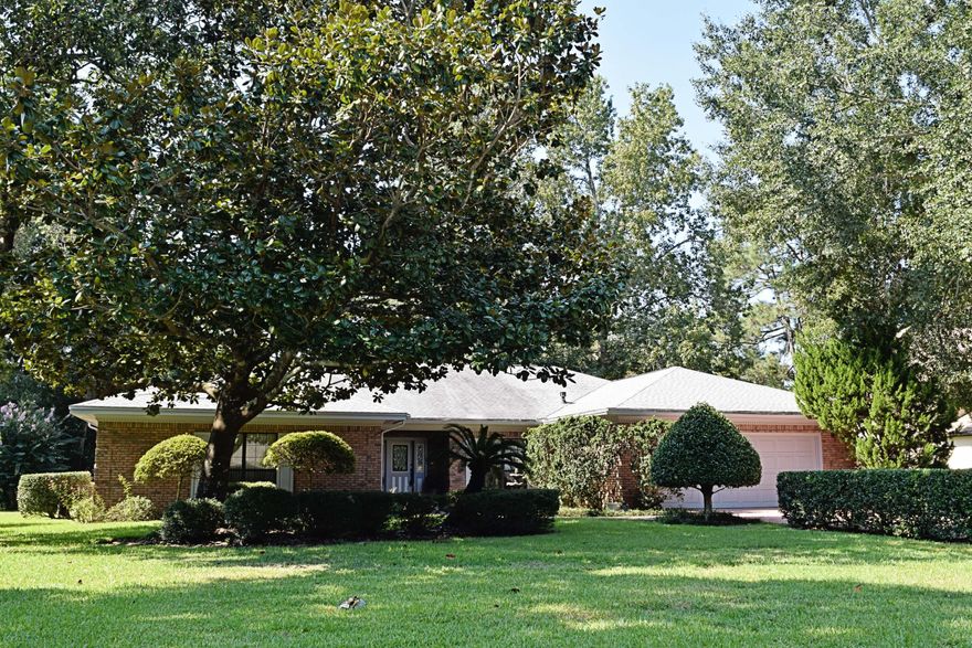 From the moment you enter the marble tiled entryway, you'll be impressed with the quality of this golf course home located on 2nd hole of the Lake course. Large rooms and multiple living areas are the hallmark of gracious living. The living room features two sets of double french doors, gas log fireplace and a beautiful view. The kitchen is a cooks dream with a five burner gas cooktop, Bosch dishwasher and silestone counters. The split bedroom plan has a true three room master suite. Bedroom, office and sitting room as well as the newly updated master bath encompass the entire left wing of the home. Master bath has granite countertops, and tile walk-in shower. The two additional bedrooms are quite large and have walk-in closets as well. The laundry room offers storage as well as a sink.