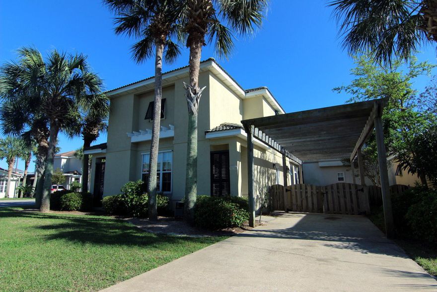 **MAKE an OFFER** What a price for a 4 Bedroom (listed as a 3 due to size of 4th bedroom), 2 living space home south of 98 with brand new carpet and new interior paint! Located in the beautiful gated community of Tuscany and is centrally located to all that Destin has to offer. The home features a high ceiling with a media loft that looks over the open great room.Tuscany is an enchanting community of homes with tiled roofs, quaint Mediterranean architecture and a community pool. Property to sell As-Is