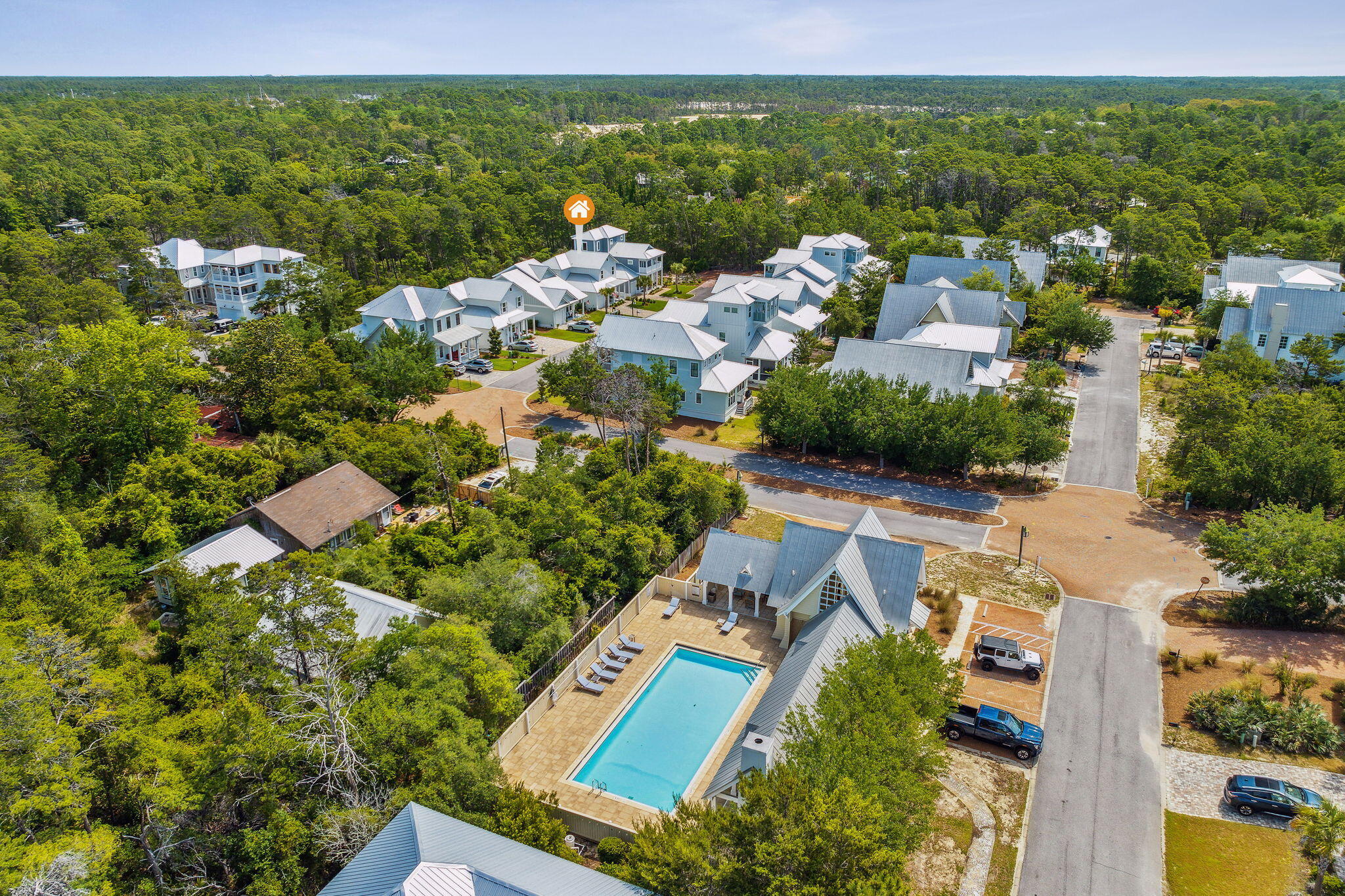 OPEN HOUSE! 6/6 3:00 - 5:00 PM39 Lake Mist Lane in Inlet Beach, Florida is a stunning coastal home that embodies the relaxed and luxurious lifestyle of the Gulf Coast. Inlet Beach, Florida is known for its beautiful, pristine beaches and laid-back coastal lifestyle, and would be the perfect retreat for a luxurious, yet relaxing getaway. This home features a classic coastal design and large windows that allow plenty of natural light to flood the space. This 4 bed / 3.5 bath beach home is located at the east end of 30A where you can enjoy the Florida coastal lifestyle with access to Lake Powell and just a short distance to the beach. This beautiful home has plenty of room for family and guests with a total of 2,102 square feet of living space. As you enter the home, you are greeted by an open-concept living area that flows seamlessly into the dining and kitchen spaces. Immerse yourself in the beach lifestyle as you relax in the 1st floor master suite complete with double sinks and a large tiled shower. The open kitchen and living room allows one to show off gourmet cooking while entertaining guests. Quartz countertops, a large island, stainless steel appliances and plenty of cabinets make this the perfect coastal living kitchen. Upstairs are three more bedrooms as well as 2 bathrooms for guests. Also on the 2nd floor is a large sitting room perfect for game night or a place to relax surrounded with family. Wander outside to the screened in back porch and enjoy a good book or afternoon nap all while feeling the Gulf breeze. Just steps from the back yard is a path that leads to a dock where you can put your kayak in and paddle to Lake Powell. If you are looking to put your feet in the sand, take a short walk or golf-cart ride to the beach. Coming soon - the pedestrian tunnel under Hwy 98 will make the trip even easier! This community does allow for short-term rentals. Don't miss out on adding this gorgeous home to your investment portfolio or as a vacation home. Experience all that Florida has to offer in your new home at 39 Lake Mist Lane in stunning Inlet Beach, Florida.