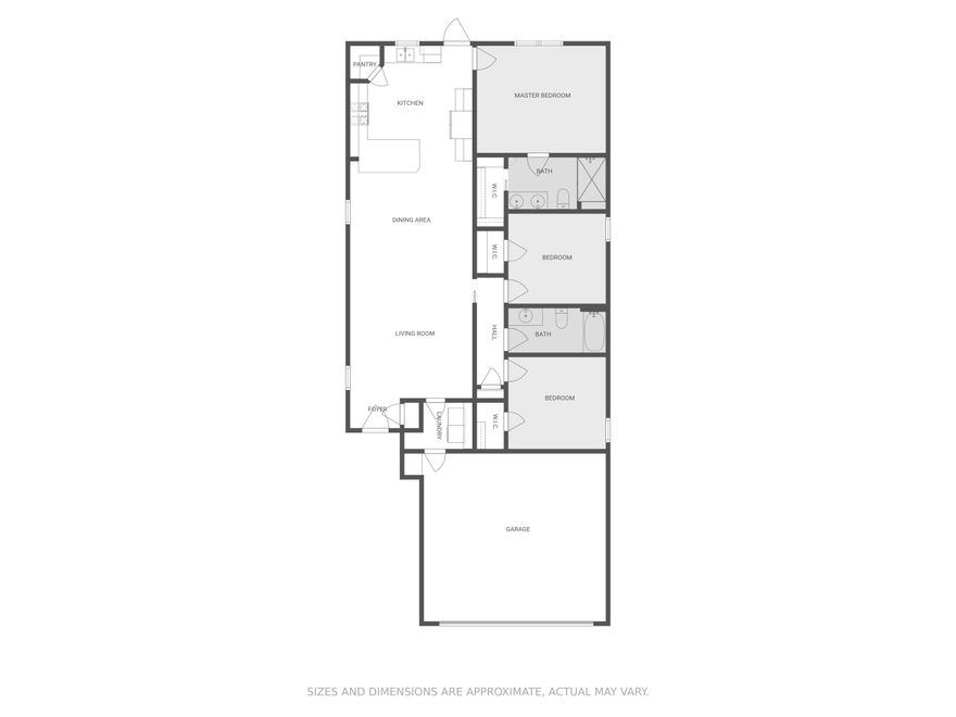 Come and get this perfectly appointed, centrally located Niceville home! Built in 2013, it packs a super functional layout and desirable finishes into just over 1400 square feet of living space. Warm and inviting hardwood flooring seamlessly connects the open concept living, dining, and kitchen areas. Find granite counters in the gourmet kitchen as well as both full bathrooms. The kitchen also boasts a breakfast bar, walk-in pantry, abundant cabinetry, and a full suite of stainless steel Whirlpool appliances including gas range and French door refrigerator. Out back, delight in a wide, covered patio and a HUGE, flat, and fully fenced yard! An attached 2-car garage, tiled laundry area with extra storage, and a charming covered front entry round out this awesome offering! Minutes from...