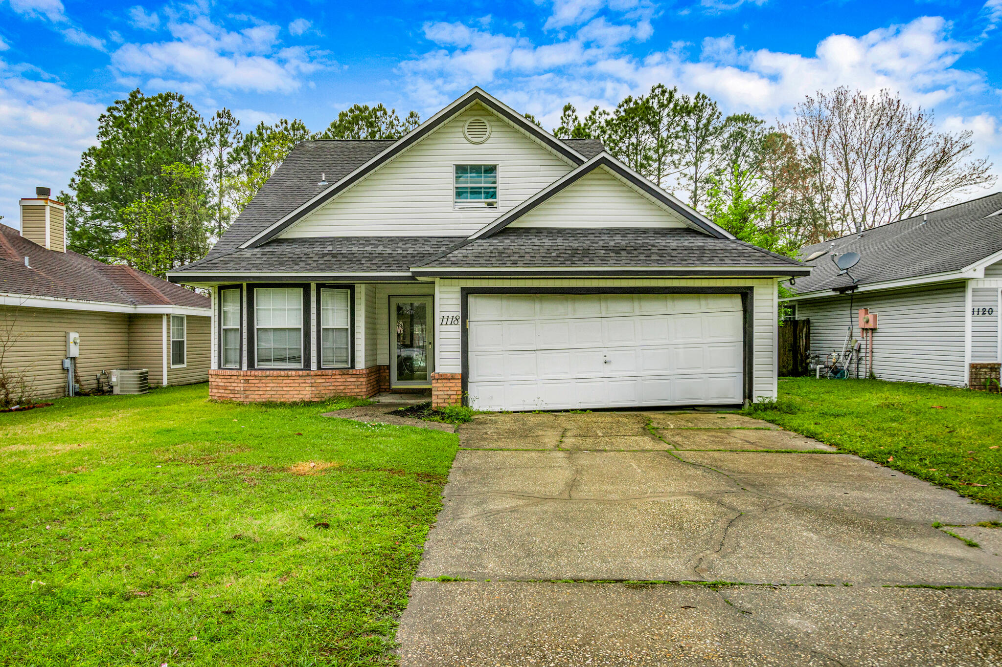 POTENIAL, POTENTIAL, POTENIAL, there is so much of it here. This home needs, flooring, kitchen cabinets and appliances, plumbing repairs, new garage door, and many other repairs, but with some work this is a beautiful property, with a cozy fireplace and a pool.. The pool needs some repairs as well.Down stairs, you'll find a cozy living area with French doors to the patio as well as a fireplace. the kitchen, dining area, also down stairs is the primary suite with an en-suite full bathroom. Upstairs you'll find 3 other bedrooms sharing a second bathroom with a bonus of a large loft. Additionally, there is a 2 car garage, the roof was replaced in 2016, The A/C unit is less than 5 years old hot water heater 2022.