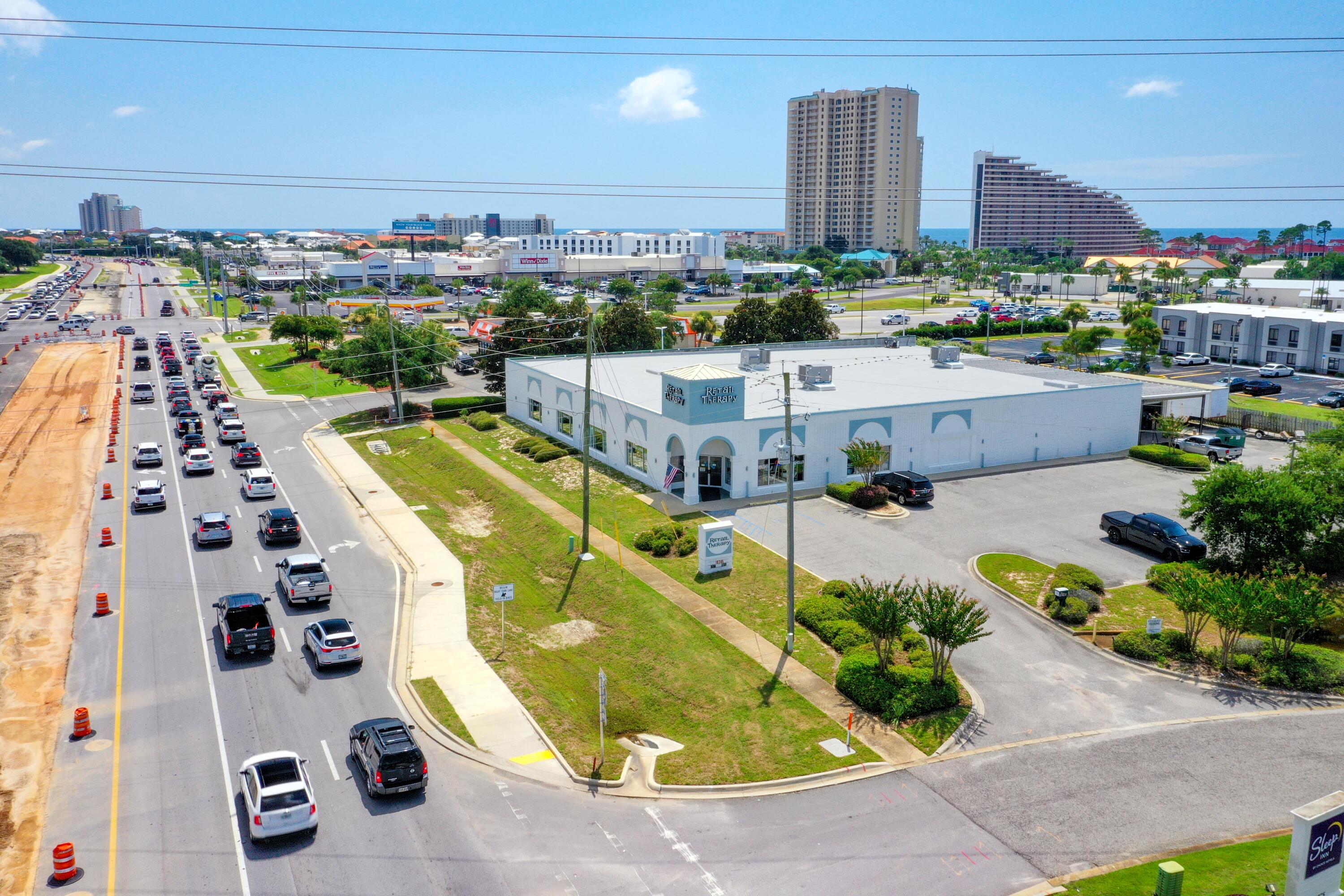 Prime, freestanding retail building located directly across from Silver Sands Outlet Mall in Miramar Beach, strategically oriented on one of the most highly visible sites and surrounded by supercharged synergy.  The Destin Commons is approximately 6-miles to the West and Sandestin Golf & Resort is approximately 3-miles to the East. The site contains (40) parking spaces, plus an additional (2) handicap spaces, and a loading dock. An As-Built Survey is uploaded to this listing.  The successfully operating retail consignment business is also offered for sale at a supplemental price.  Please inquire for further details.  All showings must be scheduled with a minimum of 24-hours advanced notice, and the listing broker must accompany all showings.