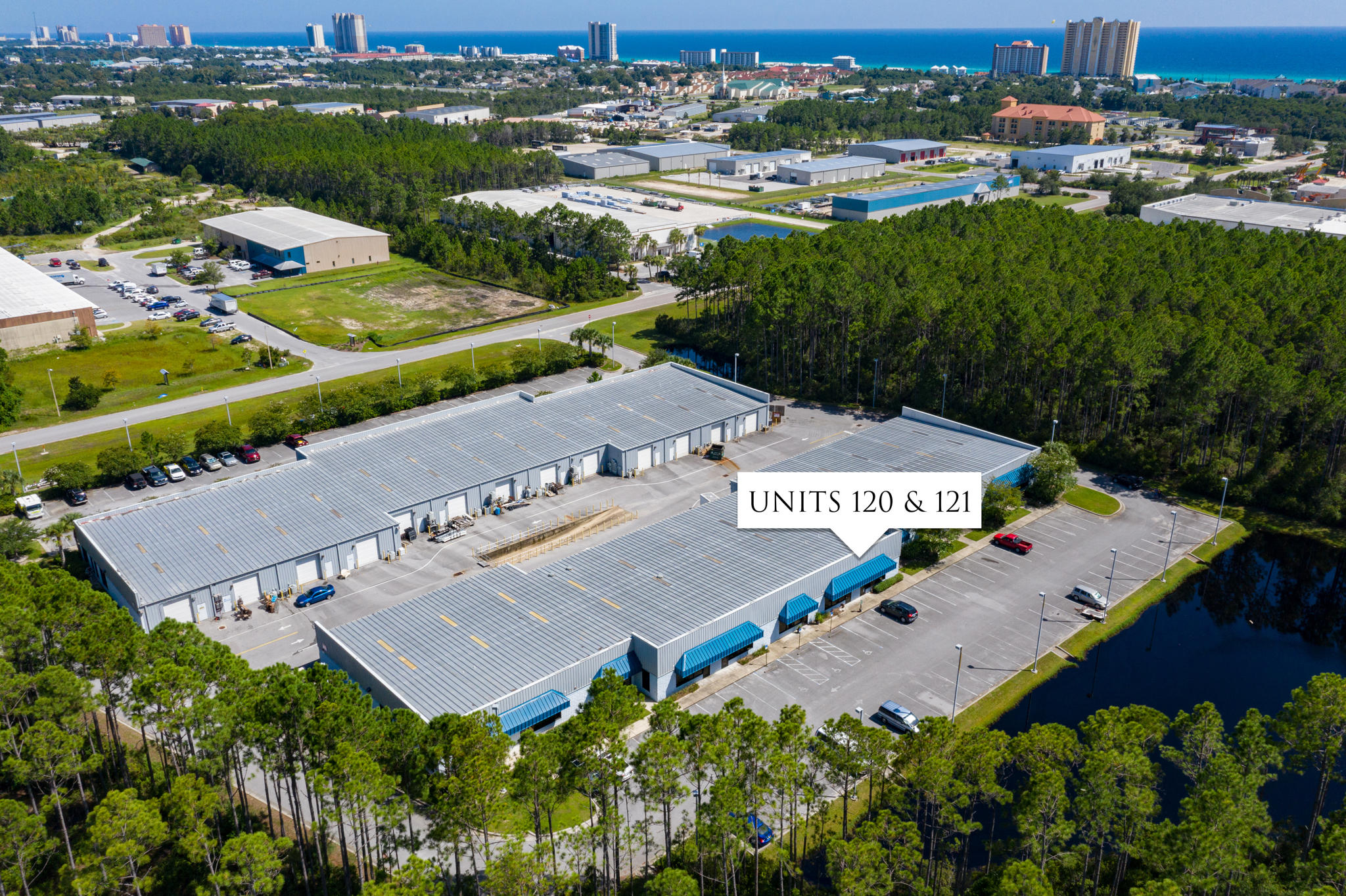 This is a unique, multi-functional warehouse space located in the Beach Commerce Park. Two units were combined to create a 4,000 square foot, air conditioned warehouse with 3 large offices, 2 bathrooms and break room area. One unit is currently configured for inventory and opens to a the other unit designed with a container to make multiple workstations. The units could also easily be returned to separate units. Current CAM is $740 for both. All information, measurements and dimensions to be verified by buyer.