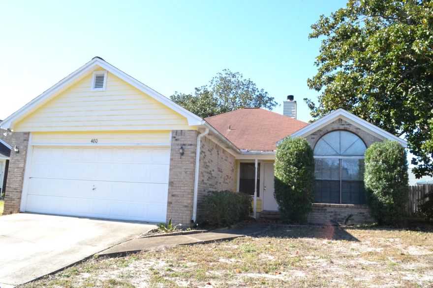This could be your dream home! With some TLC, you could turn this home back into it original glory. Home being sold AS IS. Average home in this community on average is selling for $175,000.This 3 bedroom, 2 bath brick home has a 2 car garage, and a Florida room.Approx. 1 mile from Hulburt Airforce Base. It would make a fantastic rental investment.Please inquire for a quote from a local remodeling company.