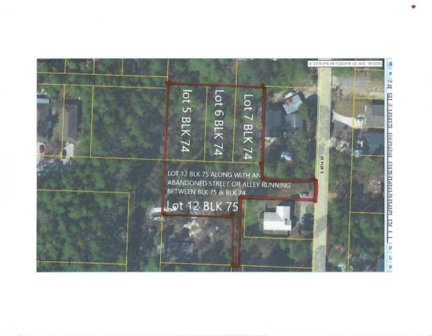 Great opportunity to own a large parcel in Santa Rosa Beach! This over-sized parcel is ready for your buyer, and consists of 4 individual lots along with abandoned alleyways. Totaling almost an 3/4 of an acre. Build a compound, build 4 new homes, or hold for future investing! CALL TODAY!