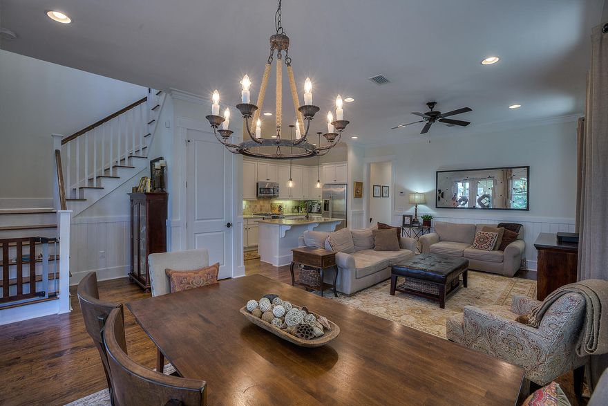 POPULAR SEA BREEZE PLAN AND NO CDD DEBT (an approximate savings of $13,000 compared to newer homes available in the community). Owner will consider a sale/lease back. This home is in the coveted Phase 1 of the community with more mature landscaping and no surrounding construction activity. The thoughtfully laid out floor plan offers 2,138 square feet, 2 owners suites, an additional bedroom, bunk room, 3.5 bath, laundry room, owner's lock out (heated/cooled) and golf cart garage. There are 3 screened porches that allow you to truly enjoy the outdoor spaces and entertain your friends and family. Nicely appointed features include, 10' ceilings downstairs, hardwood flooring throughout, granite in kitchen and all baths, Cafe stainless steel appliances including gas cooktop,