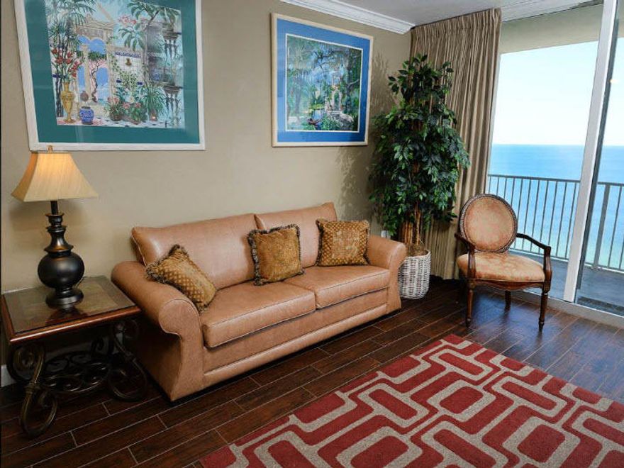 O.W. Holmes Sr. once said, Where we love is home, home that our feet may leave, but not our hearts. If you are looking for a place you love that you will call home, then you need to see Tidewater Unit 2112! This amazing 923 sq ft L plan 1 bedroom Master on the Gulf/2 bath with bunk area unit is a well-maintained unit that boasts wood-look ceramic tile throughout the living and bedroom areas, new kitchen appliances and tiled backsplash as well as two outdoor storage units right outside your front door! Now is the time to Own where your Heart is, and that is Unit 2112 at Tidewater Beach Resort!