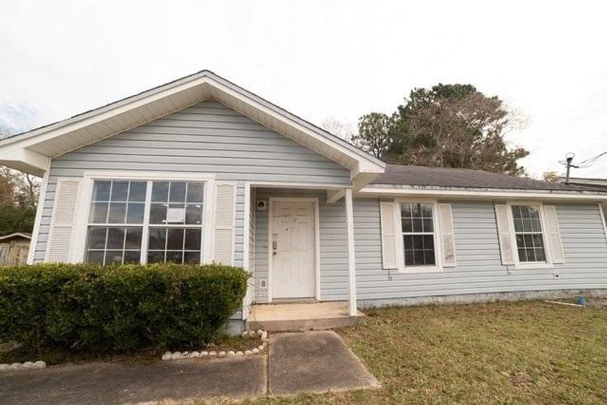 Lovely home with large fenced in backyard. Shed in backyard. 3 bedrooms and 2 bathrooms. Some tile throughout home but new flooring is needed in a few rooms. Great home for any buyer. Come take a look and see how you will customizethis home.