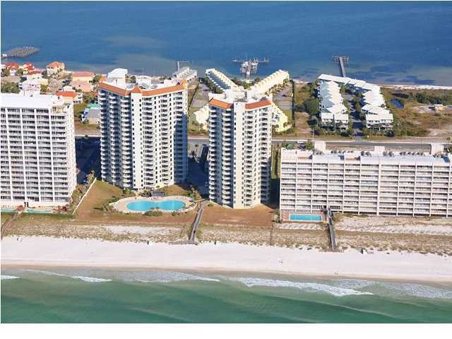 Newly Listed!! Come see the breathtaking eastern views overlooking the pier from this fully furnished 2Br/2Ba condo located on the 12th floor. Fabulous views of the Gulf of Mexico from the kitchen with granite counter tops, living room, master bedroom, whirlpool in the master bath spa, and the exceptionally large semicircle terrace designed for privacy you will find yourself captivated by a new lifestyle. Amenities include an Olympic size swimming pool, clay tennis courts, covered parking, fitness room, wireless internet and basic cable and social area with full kitchen, and security coded elevators.