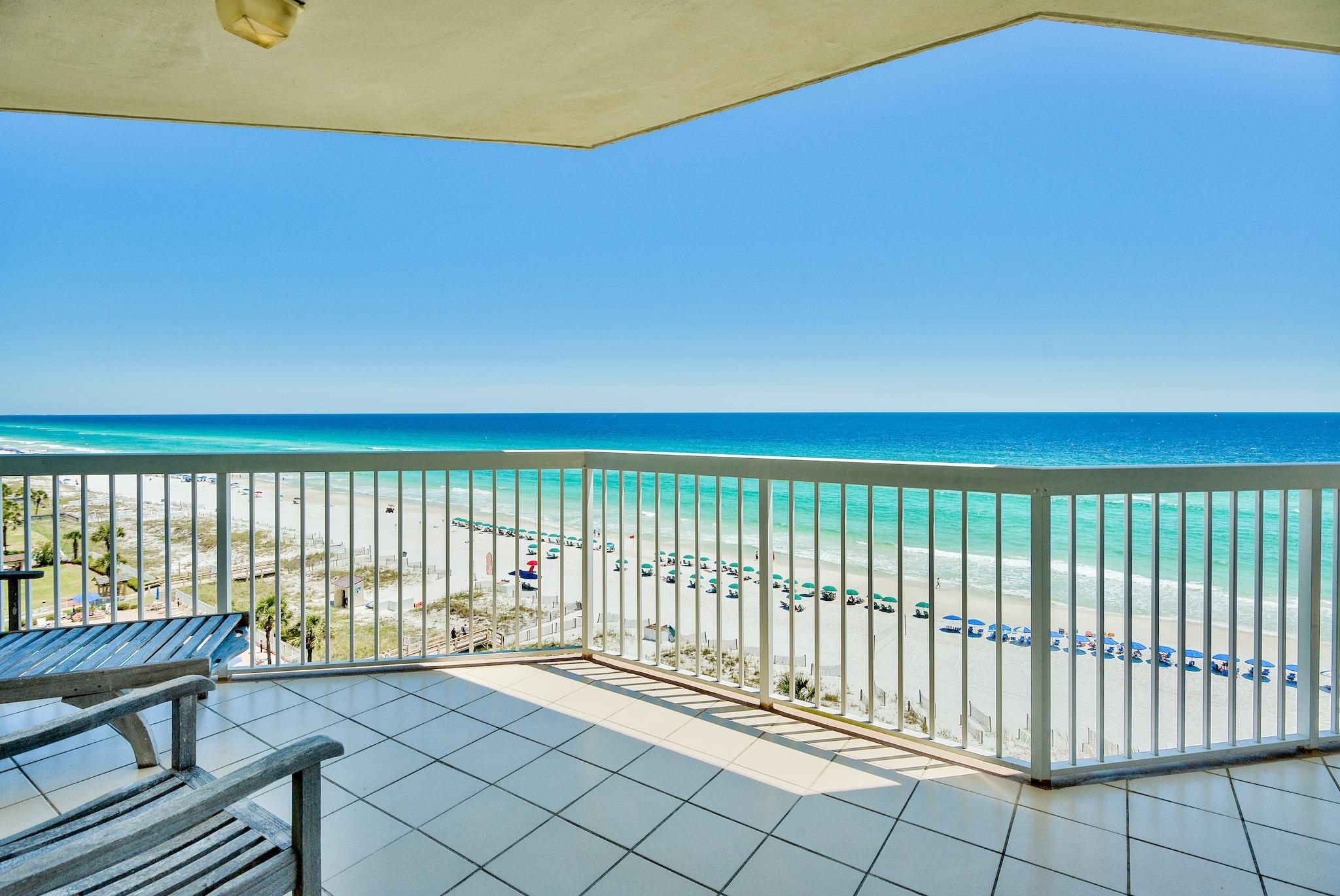 $25,000 PRICE REDUCTION! Sellers is MOTIVATED! Light, airy and newly painted! SIMILAR 3RD FLOOR CONDO CURRENTLY GROSSING $98,334! See Documents section. We have the pleasure of listing this extraordinary 4-bedroom unit which, is available in limited numbers. This majestic unit has a magnificent view of the aquamarine waters on the Gulf Coast. This ONE OWNER unit has never BEEN RENTED and had a new Air Conditioner installed in 2018! Travertine flooring flows throughout much of this gorgeous unit and travertine was used to well appoint the walls in some areas! Silver Beach Towers is meticulously maintained and known for being a rental producing machine! This Gulf front dream unit has a parking spot next to the elevator. This condominium WILL PAY FOR ITSELF WHILE PUTTING MONEY IN YOUR POCKET!