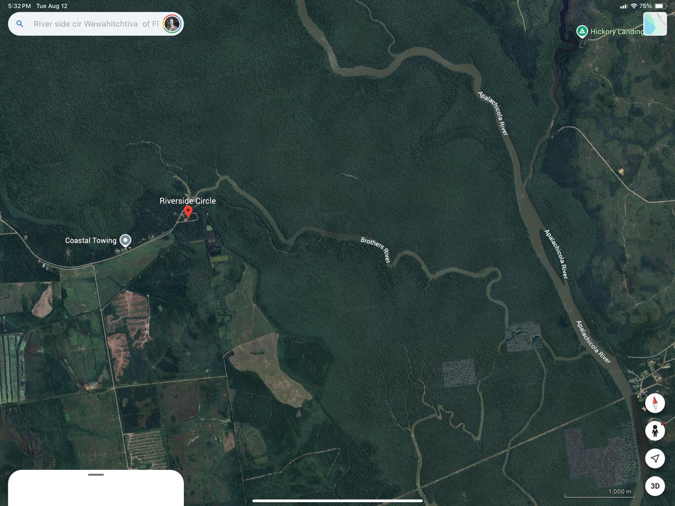 This Gulf County property in Wewahitchka offers river access along the Brothers River, located north of Port St. Joe. From this location, you can launch a boat to reach the Apalachicola River for fishing or exploring the water. The setting provides a calm pace and space for your plans, whether for recreation or future development.