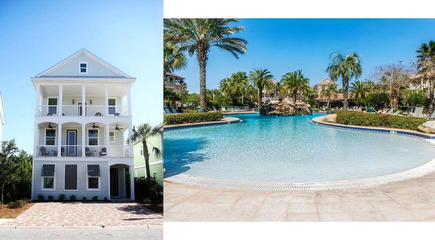 DREAM INVESTMENT OPPORTUNITY, Destin's premier short term rental community!!! Estimate over $150-160k+ for full time rental,  Owner limits rental weeks to 20-25 weeks/year. . Even with limited rentals, ROI consistently incredible, exceeding $120k/year. Owner Blocked off upwards of 10+ weeks a year for personal use .LARGEST and NEWEST built (2016) 4-story, 6 bedroom/4 bath home in the Villages of Crystal Beach in pristine condition. Fully furnished, immaculate, truly turnkey property! 12 Beds-Sleeps 16. 1 owner-used as a 2nd home & top preforming, privately managed beach rental. Short-term rentals limited & carefully vetted to keep property in NEW condition. Professional and tastefully decorated in elegant Coastal style.