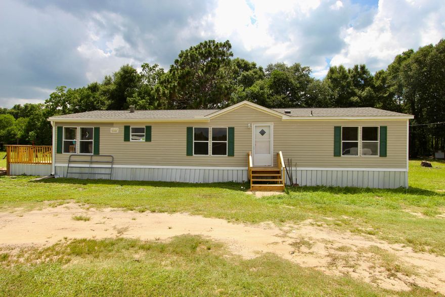 Completely Renovated Mobile Home! This home features 4 bedrooms and 2 full baths. The kitchen and bathrooms a LVP (Luxury Vinyl Plank) and the remaining rooms have carpet. The master is off the living room and is very spacious and it has master bath suite. Schedule your tour today!
