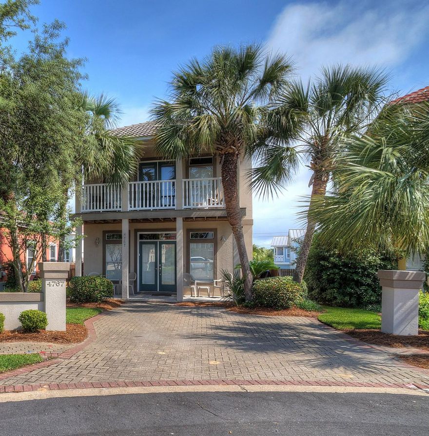 Great rental history! Tropical Breeze is a charming 3 bedroom/3 bath home located in Terra Cotta Terrace. This great beach home is in tip top condition having been freshly painted and is move in ready. You will enjoy the gas fireplace, 10 ft ceilings and a wonderful private pool. Terra Cotta Terrace is a neighborhood with a community pool, community volleyball and tennis. It is conveniently located near the beach as well as restaurants and shopping. All dimensions to be verified by the buyer.