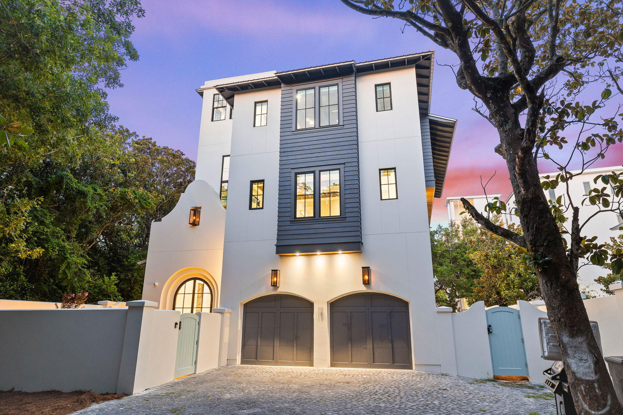 Prominently positioned just three tiers from the Gulf of Mexico and in the coveted corridor of Old Seagrove, West of Highway 395 directly adjacent to Seaside, FL, this exquisite new construction retreat was meticulously crafted by builder J. Alex Rice of Old Seagrove Homes with interiors thoughtfully staged by Cynthia Rice and Jennifer James Design. This home epitomizes elegance and sophistication, offering a seamless blend of luxury and comfort with an exceptional amenity package including an oversized private resort style pool, expansive outdoor living including a spacious rooftop deck overlooking sunset vistas over Seaside FL as well as steps to exceptional beach access directly south of this exemplary new construction home. Upon entering through the intimate front courtyard framed with a pristine steel & glass doorway leading to the entry vestibule clad with Chicago Brick and pecky cypress accents, one is greeted by an expansive living room, designed for both relaxation and entertaining and dripping with designer details & finishes including Venetian plaster, cypress ceilings and anchored by an ambient gas fireplace. The adjacent kitchen, a culinary enthusiast's dream, features top-of-the-line sub zero and wolf appliances as well as hand built onsite cypress custom cabinetry (locally milled), creating an inviting space for gatherings perfect for entertaining. The first floor also boasts direct access to the expansive outdoor living area and massive private pool. A private elevator allows access to each of the four floors that this vertically integrated home provides. The primary suite is thoughtfully separated from the rest of the bedroom suites providing a full office space and entryway, perfect for quiet productivity, and a spacious bedroom with spa-like en-suite bath offering a private sanctuary for owners and guests.

Accompanying this primary suite are additional well-appointed bedrooms and a cozy bunk area, ideal for family and guests alike. A secondary living room provides a casual space for leisure and entertainment all of which is beautifully accented with French oak flooring and locally milled wood details throughout.

The third floor houses an additional bedroom, providing privacy and comfort, perfect for family & visitors.

The fourth-floor rooftop deck offers panoramic gulf views, providing an expansive space perfect for entertaining. This serene backdrop ensures unforgettable gatherings under the stars. Other notable features include three laundry areas, oversized garage parking, outdoor shower, outdoor projector for nighttime television and movies under the stars & private entry courtyard with walled privacy for optimal enjoyment.

Perfectly positioned next to the renowned Surfing Deer, 10 Nightcap places you within walking distance to the charming Seaside shopping and dining district. This turn-key ready home, fully furnished and elegantly staged, is a rare find. Enjoy effortless access to the public beach, ensuring your days are filled with relaxation, adventure, and coastal charm.

10 Nightcap is more than a home; it's a lifestyle. Experience the finest in coastal living with this unparalleled property.

For cost to own & rental projections please reach out.