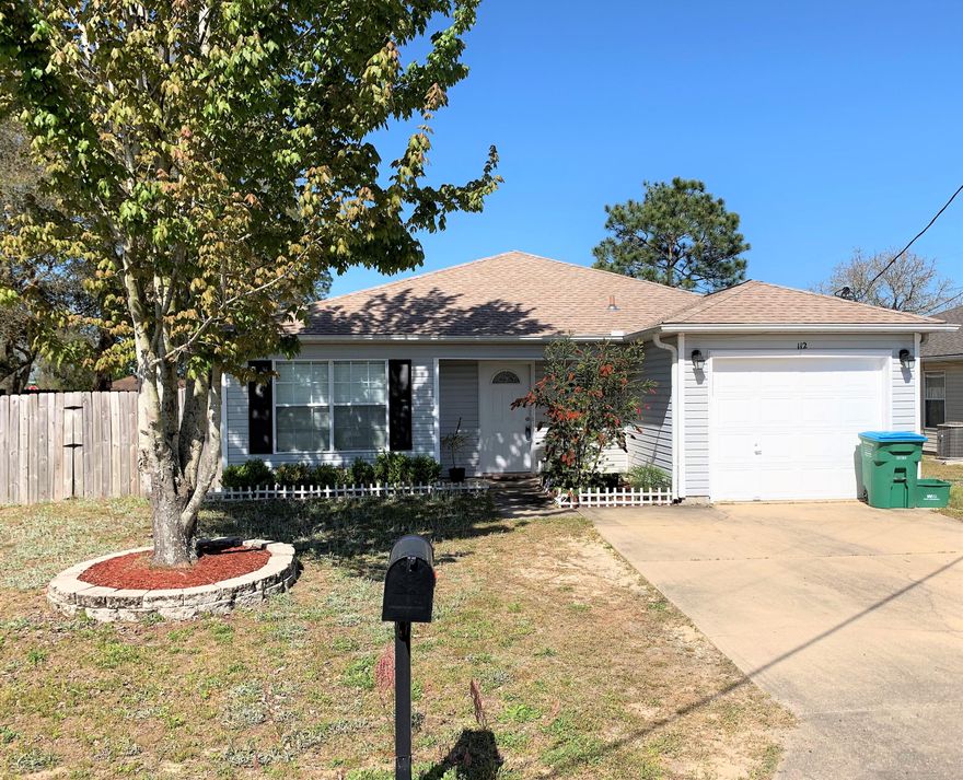 South Crestview Home situated on a nice size corner lot. Newer cabinets and counter-tops throughout. Open concept floor plan w/ eat-in-kitchen that boasts upgraded tile and appliances. A/C only 4 years old! Privacy fencing for back and side yard. Don't miss out on this sweet home. Buyer to verify all deemed important information.