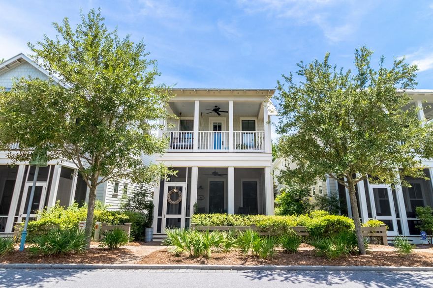 This beautiful home has never been rented, is offered mostly furnished and just steps from the Dragonfly Pool. This lovely 4 bedroom, 4.5 bath home has everything you need for a primary or vacation home & offers the following features; hardwood floors throughout, v-groove wood walls in the living area, designer lighting and furniture with an open concept living area opens to a spacious screened in porch over looking Dragon Park. The first floor is completed with one of two master bedrooms with a lovely master bath retreat. The second floor offers a second living area/entertainment space with vaulted ceilings, a second master suite with ensuite bath & private porch also looking onto Dragonfly Park,