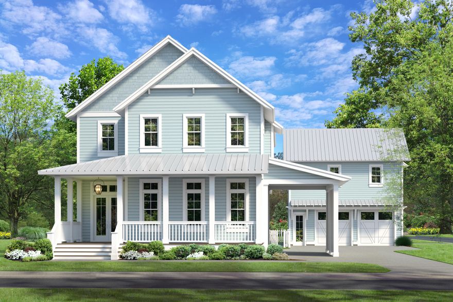 Entered for comp purposes only. This Azalea plan includes a 2.5-car garage with an expanded carriage apartment above. It totals 5 bedrooms and 5.5 bathrooms. Outdoor features a private saltwater pool/spa pkg and cabana with fireplace. Interior luxury features include a ventless gas fireplace, a full wet bar, with wood floors throughout, shiplap in all common areas, choice of select quartz and granite countertops, Monogram stainless steel appliances with gas range and hood. This home sets itself a part with 8' solid core doors, 12' ceilings throughout the first floor, custom built closets, and a designer light package. *Appraiser, please see contract for a complete list of upgraded features.