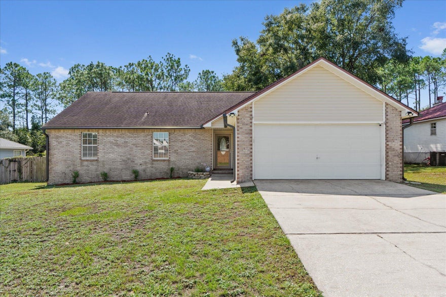 Beautifully updated and well maintained home located on the South end of Crestview. This home offers lots of natural light, fully fenced back yard with large deck to entertain or relax on. Solid surfaces for countertops and LVP flooring throughout. 
Pets are welcome with fee. 
Ready for occupancy March 15 2025