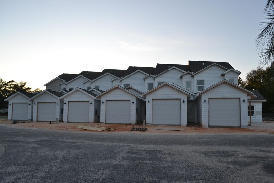 Step into a beautiful, two story 3 bedroom, 2.5 bath townhome with attached garage. The interior offers 9' ceilings, plush carpet in bedrooms, waterproof luxury vinyl plank flooring downstairs and in bathrooms, and granite counters throughout. The kitchen features white cabinets, stainless appliances, and island. The master bedroom is on the first floor and lets on to a lovely patio to expand the living area. The master bath features a large, beautiful tile shower and a walk-in closet. Both full bathrooms offer double vanities and the powder room is located off of the living area. There is recessed lighting throughout, a laundry area, and ample closet space. Ownership includes access to the community pool. This subdivision is across the street from the 18-hole Hidden Creek Golf Course. All finishes have been carefully selected by the developer to reflect current design trends.