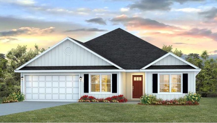 Shoal River Landing Ph. 2 with Community pool, cabana, sidewalks, & underground utilities. The Sawyer plan, a GORGEOUS 5 bed, 3 bath, relaxing open design, covered patio & 2 car garage. Latest in wood-look flooring & Frieze carpet in the bedrooms. Beautiful kitchen provides a lg. island bar, granite counter tops, stainless appliances, smooth top range, built in microwave, lg. pantry, nice breakfast nook & separate dining area. Bedroom #1 & the beautiful adjoining bath features: beautiful granite, double vanity, lg. walk-in closet. Smart Home Connect system includes several convenient Devices. Stylish, durable Hardi board exterior gives clean lines & a striking curb appeal. Popular South Crestview. Easy drive to the airport, military base, beaches at Ft. Walton, Destin & minutes to golfing.