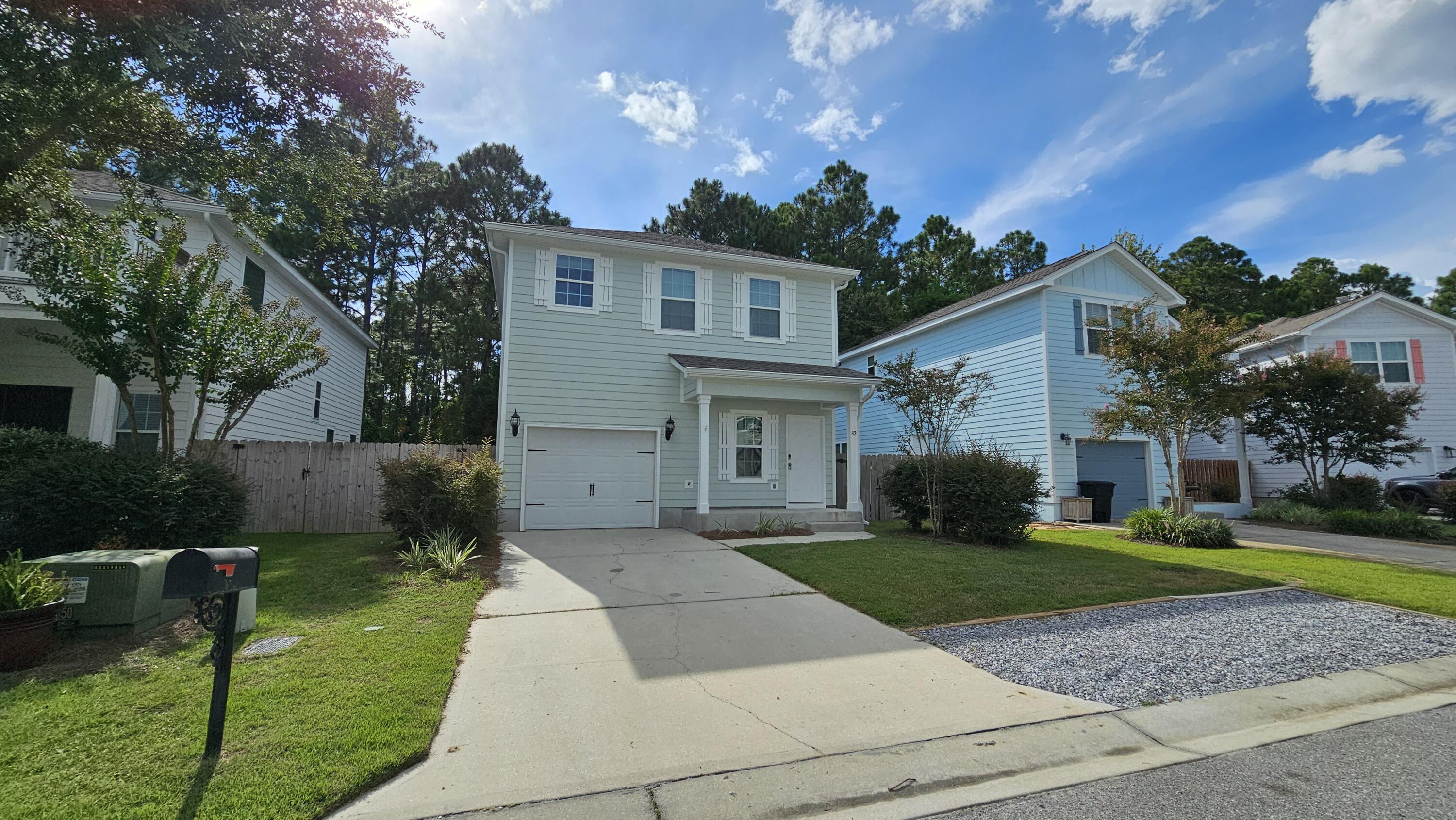 Charming beach cottage located in Santa Rosa Beach. This 2 story home features 3 bedrooms, 2.5 bathrooms and a 1 car garage. The first floor has tile floors throughout. The kitchen includes all appliances. The bedrooms are located on the 2nd floor. The master suite features double vanity, soaking tub, walk-in shower and a spacious walk in closet. Both guest bedrooms have access the the guest bathroom. All residents are enrolled in the Resident Benefits Package (RBP) for $50.00/mo which includes liability insurance, credit building, up to $1M Identity Theft Protection, HVAC air filter delivery move-in concierge service for utilities, resident rewards program, on-demand pest control and much more!