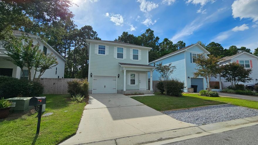 Charming beach cottage located in Santa Rosa Beach. This 2 story home features 3 bedrooms, 2.5 bathrooms and a 1 car garage. The first floor has tile floors throughout. The kitchen includes all appliances. The bedrooms are located on the 2nd floor. The master suite features  double vanity, soaking tub, walk-in shower and a spacious walk in closet. Both guest bedrooms have access the the guest bathroom. All residents are enrolled in the Resident Benefits Package (RBP) for $50.00/mo which includes liability insurance, credit building, up to $1M Identity Theft Protection, HVAC air filter delivery move-in concierge service for utilities, resident rewards program, on-demand pest control and much more!