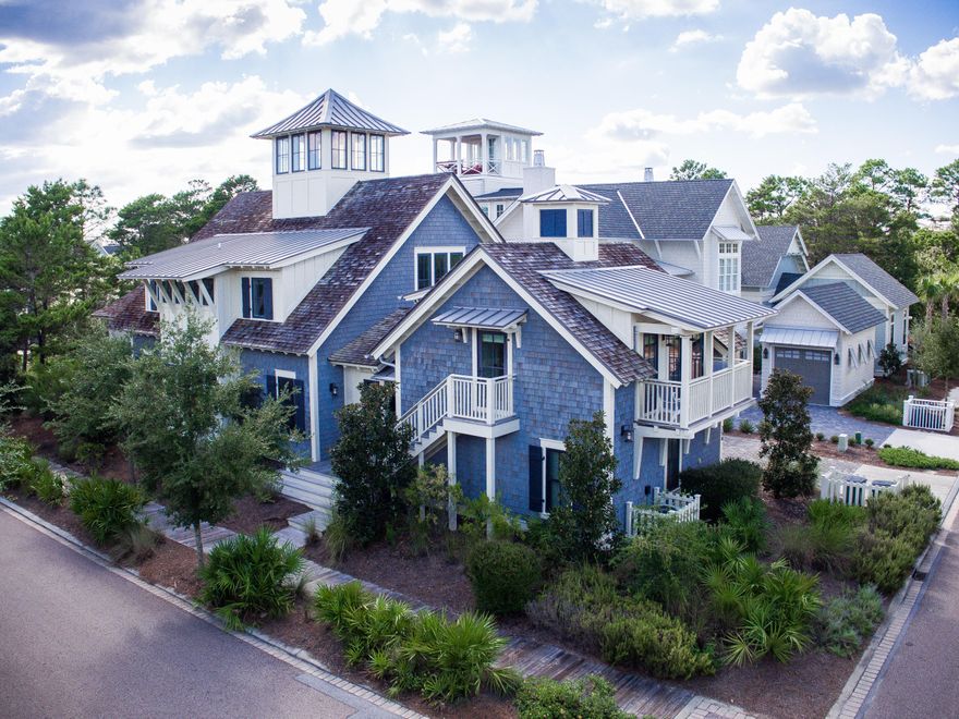 This fully furnished home is the perfect beach or primary residence. Located on a corner homesite and just steps from the Gulf of Mexico it exudes coastal elegance.The interiors encompass extraordinary finishes and impressive attention to detail.From the living room with vaulted wood ceiling and brick fireplace to the inviting gourmet kitchen with wolf and subzero appliances. The first floor includes the master bathroom and ensuite. An office could easily transform into a second living or sleeping area. The dining area, powder bath and the laundry with subzero wine and drawer refrigerator complete the first level. The second floor has four bedrooms each with its own full bathroom. The crown jewel of the home is the tower that allows for expansive Gulf and dune views. A two car garage complete with carriage are a bonus.   The carriage includes a working kitchen, bedroom and living areas and full bathroom. Come view this spectacular property today!
