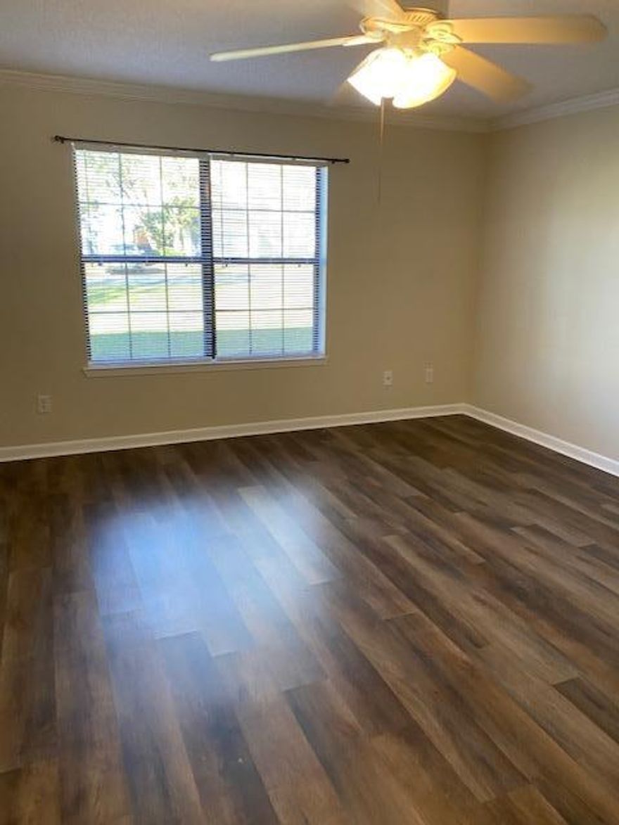 Centrally located in Shalimar!  This town home is larger than many detached single family homes.  There is a single car garage with a small side yard in the back. The downstairs offers a large kitchen with room for a breakfast table.  The main living area has room for a formal dining table.  There is also a half bath and a laundry closet off of the kitchen. Upstairs the master bedroom and bathroom are at the front of the home.  There is a full bathroom and 2 large additional bedrooms.
Buyer to verify all measurements and pertinent information.