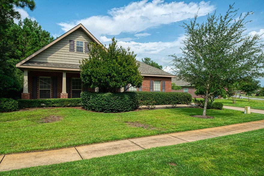 This beautiful 3 bedroom, 2 bath home has it all! You will love the side-entry, attached, 2 car garage; all brick exterior; 9' ceilings; irrigation system with well; and screened in back porch with access from both the master bedroom as well as the dining room. The view is spectacular as the home sits on a lovely pond - start your day feeding the ducks! Nature abounds! And, to keep the children/pets out of the pond, the owner has installed an aesthetically pleasing black wrought iron fence. This home is looking for a new owner and is move-in ready! Contact us for additional details and to set up a showing today!