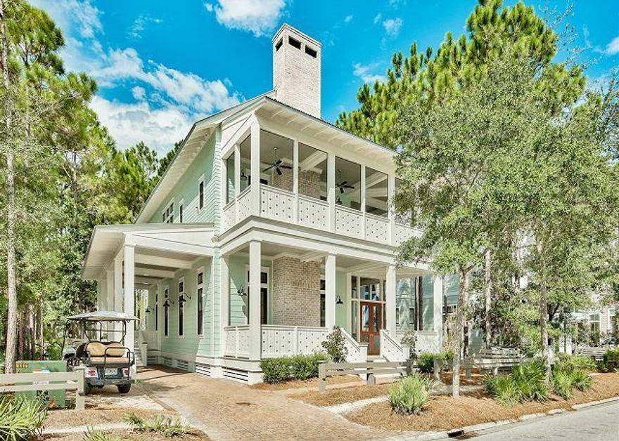 Pine Needle Way is nestled in a landscaped spot with lush greenery and long needle pines as its back-drop, making this a peaceful vacation location! This sensational 5 bedroom plus bunk room, 4.5 bath vacation home in the Forest District of WaterColor is sure to delight.When entering the home, you will be welcomed by the massive great room with a beautiful fireplace, hardwood floors, and high-end furnishings.You will be able to enjoy meals from the home's fantastic kitchen. There, you will experience top of the line appliances, granite counter tops, stunning cabinetry, and massive island. This kitchen has all of the items needed to prepare a fabulous meal! The spacious living room, well-appointed dining room and magni