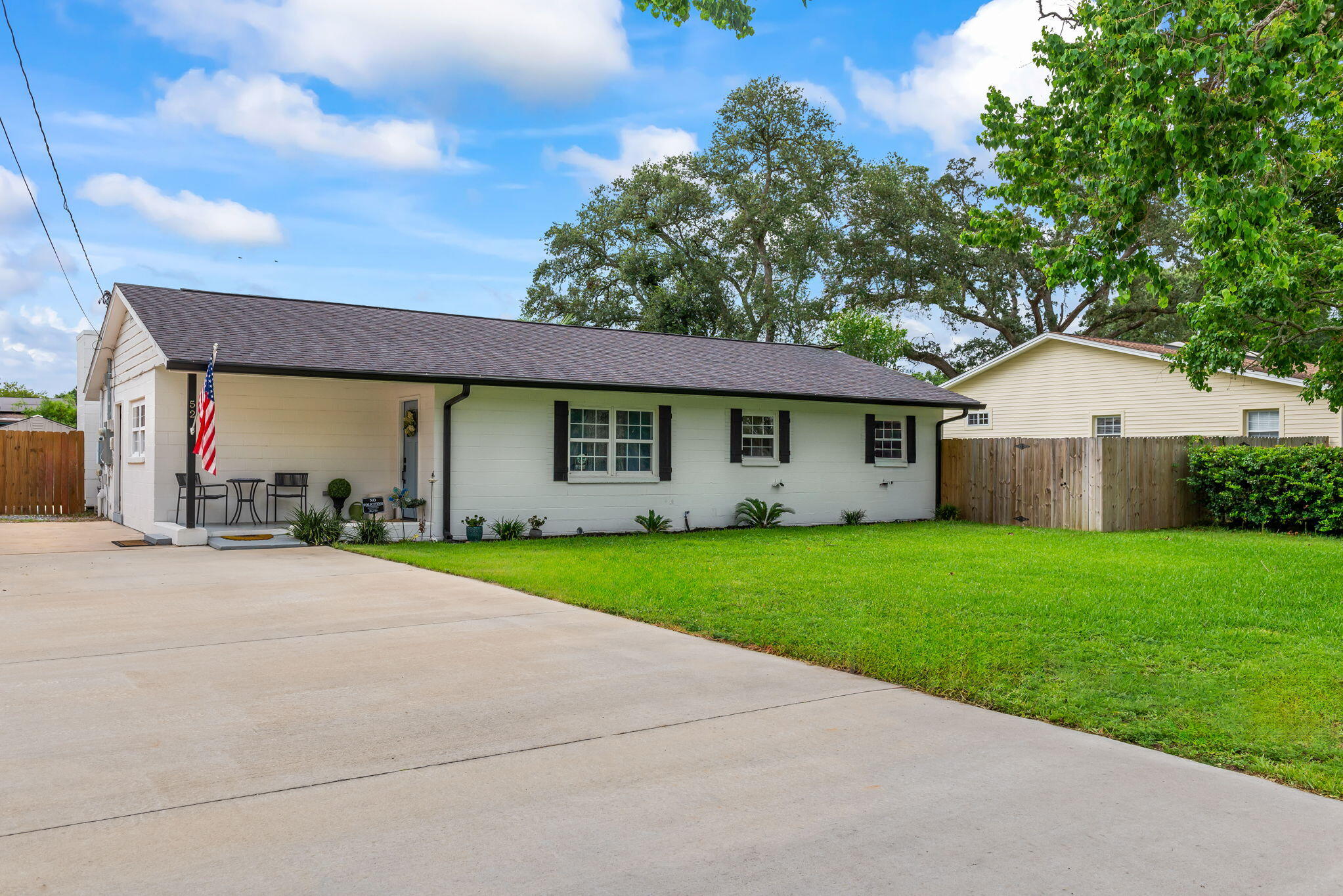 5.25% VA ASSUMABLE LOAN AVAILABLE! RENOVATED POOL home minutes to Eglin AFB, Hurlburt & the BEACH! 2022 renovations: ROOF, HVAC, TANKLESS GAS WATER HEATER, ELECTRICAL WIRING/PANELS/FIXTURES, PLUMBING, WINDOWS, DOORS & MORE! Rain GUTTERS were recently added and all-new HVAC DUCTS! Live the Florida lifestyle with the NEWLY added PAVER PATIO deck and inviting IN-GROUND POOL - LINER & PUMP were replaced in 2022 as well! FULL kitchen & bath remodels were completed incl. APPLIANCES, CABINETS, VANITIES, QUARTZ COUNTERS! There is natural light throughout with tons of open space including a SITTING AREA, an OFFICE/DINING ROOM, a LIVING ROOM/DEN, & a HUGE MUDROOM with storage. Entertain out by the POOL and then move inside to the large DEN/FAMILY ROOM featuring a BRICK FIREPLACE, BAR and a 1/2 BATH
