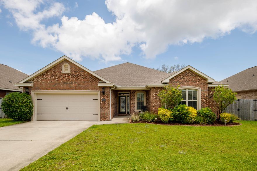 Built by Watree Homes in 2015.  this 4 bedroom, 2300 sq. ft. brick ranch is less than 5 miles to Eglin's West gate, Choctawhatchee High & Pryor Middle Schools. Featuring 9' ceilings, plus dual tray ceiling feature in living room&single tray ceiling in Owner's suite.  Spacious paved patio& fenced backyard.  Bamboo flooring.  Lawn pump provides water for irrigation. Walk-in closets w/pocket doors in 3 bedrooms.  High efficiency HVAC.  Granite on all counters including kitchen& dual vanities in primary bathroom. Nearby Stillwell Park includes a children's playground, basketball court & paved walking trail.Public Boat launches available at nearby SeaWay&Longwood Parks.