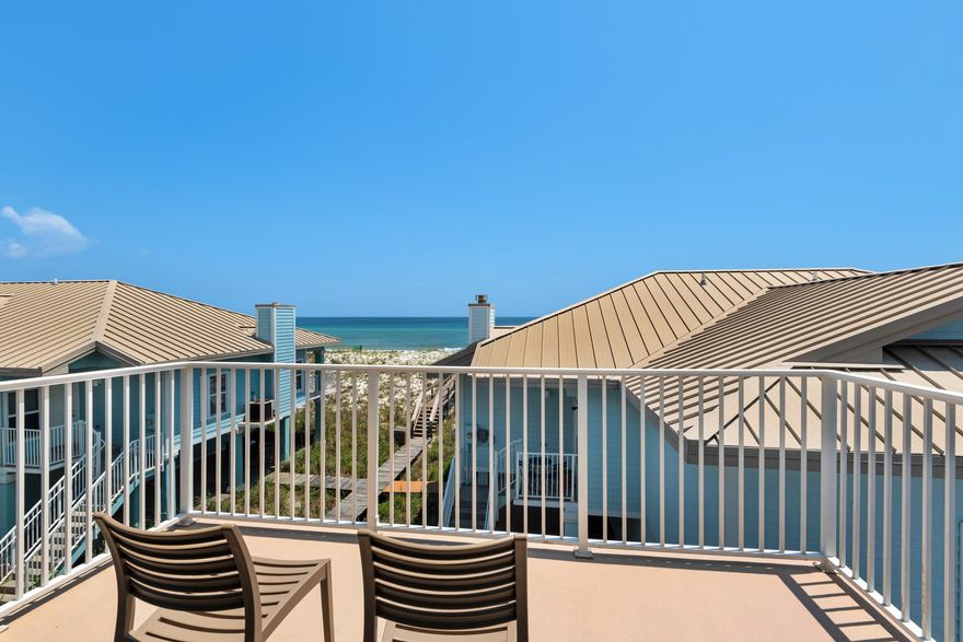 Welcome to your dream coastal getaway in Portside Villas on beautiful Pensacola Beach! This charming 3-story, 3 bed, 3.5 bath home is filled with light, stunning Gulf views, and thoughtful details that make it the perfect retreat. Nestled in a gated community with a sparkling pool, it's ideal for gathering with family or as a proven investment--fully booked for the 2025 season! Enjoy breezy balconies on every level and spacious living areas made for making memories. If you've been dreaming of beach life with charm and style, this is it! Call Brad Today 720.445.2818