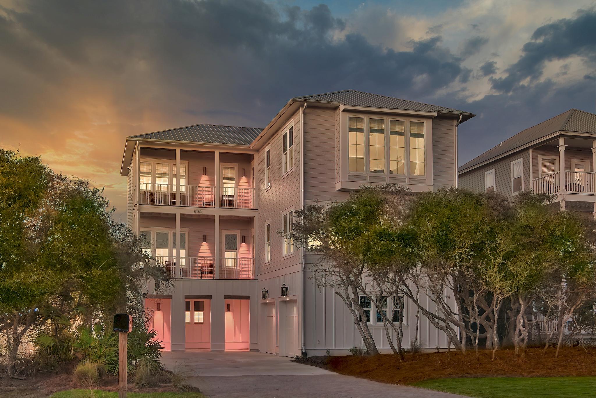 Astonishing views of the Gulf of Mexico paired with a brilliant floorplan create a one-of-a-kind 30A experience at this large beachside retreat. Positioned across the street from the convenient beach access, the home is only a few steps away from the sugar white sands. Offered fully furnished, 8183 E County HWY 30A showcases 7 bedrooms, 2 bunk areas, 2 living spaces, 7 full bathrooms and 3 half bathrooms. The oversized homesite allows for a enormous sanctuary boasting a large private pool and a spacious outdoor entertaining space. Features of the home include a chef's kitchen with double island, gas range, built-in refrigeration and tons of storage; dining for 20; vaulted ceilings; white oak flooring throughout; a large mudroom/laundry on the ground level with 2 additional laundry