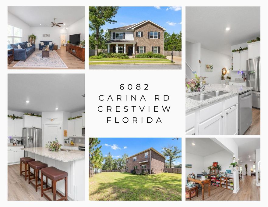 SPACIOUS and PRISTINE 5 bedroom, 3 full bath Craftsman home on a large 0.51 acre lot in the peaceful community of Camellia Cove! If your growing family needs space, then look no further! This beautifully appointed home has all of the bells and whistles complete with LVP flooring in the all of the main and wet areas, NEW paint throughout, New ceiling fans, plantation style blinds, NEW rain gutters, NEW garage floor coating, NEW 20 x 12 shed with metal roof, NEW landscaping and MORE! This home boasts an open design that is perfect for entertaining.  As you approach the home, you will appreciate the large side entry driveway and beautiful front porch with four craftsman columns. As you enter the home and step into the foyer, you are greeted by a home office or flex room on your left At the end of the foyer, you will find the homes beautiful and bright kitchen, complete with granite countertops, huge island with counter height seating, white shaker style cabinets with quiet close drawers, stainless steel appliances (refrigerator, dishwasher, microwave, and stove/oven), corner pantry, and spacious dining area with doors leading out to your backyard deck. The large living room is just off of the kitchen, perfect for lounging and entertaining guests. The first floor also offers a downstairs bedroom and full bathroom, as well as access to the homes fully finished garage. The floor of the home holds the large master suite and private master bathroom with granite double vanity, garden tub, and separate walk-in shower with glass door. Also on the second floor, are 3 additional bedrooms, a third full bathroom, a bonus room that would serve perfectly for a media room. This large lot offers a spacious privacy fenced backyard with wood deck, lush landscaping, 20x12 workshop/shed, and plenty of room for that future family pool! The home is located at the end of a quiet cul-de-sac with no thru traffic. Don't let your opportunity to call this lovely home your very own, schedule your showing TODAY!