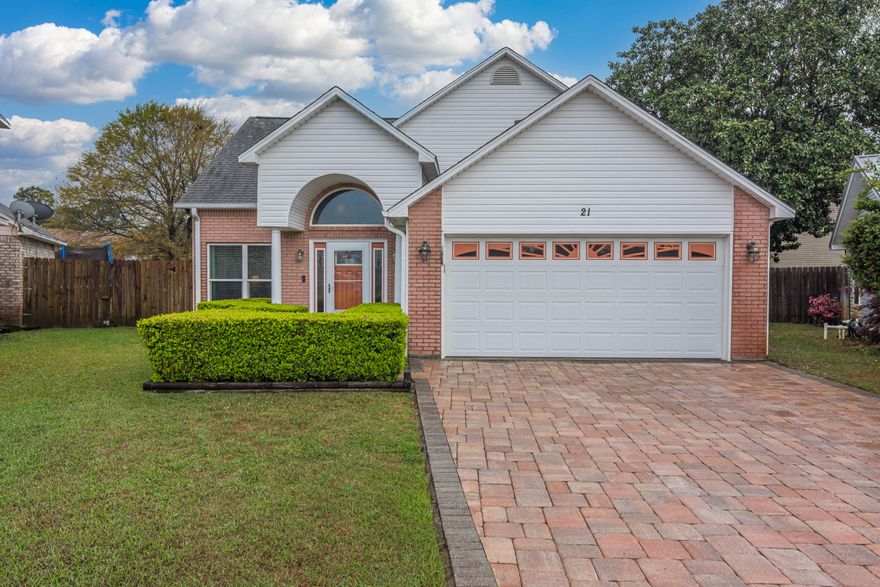 'Highest and Best' offers due by noon Sunday 28 March. Location is everything with this immaculate 3 bedroom 2 1/2 bath in a quiet subdivision. This home is just minutes to Hurlburt's field back gate, the beaches, and multiple shopping plazas. Home warranty is offered. The kitchen is a chef's dream with plenty of counter and cabinet space. You haven't seen a walk in closet in the master bedroom until you have seen this one! All bathrooms have been completely remodeled with tile showers, new vanities and granite countertops. The home also has an office space if you work from home or just need extra space. The lanai can be used all year round. During those hot summer months enjoy the beautiful inground pool or grill out on your back deck. The attic access is at the second story landing.