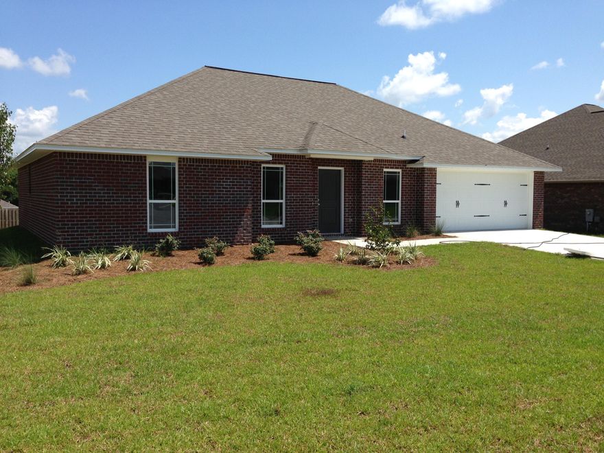 NEW CONSTRUCTION! ALL BRICK HOME WITH THREE BEDROOMS AND TWO BATHS plus an EXTRA ROOM FOR AN OFFICE! GRANITE will be in the kitchen and baths. Porcelain tile will be in all the wet areas with a neutral carpet in the bedrooms and living room. Stainless steel appliances in the kitchen include microwave, dishwasher, and smooth-top stove/oven. The LARGE quarter acre lot will be fully sodded with a professional landscape package. Together with the preferred lender, builder offers to pay all closing costs except the VA funding fee, prepaids, or discount points. Buyer to verify all data deemed important.