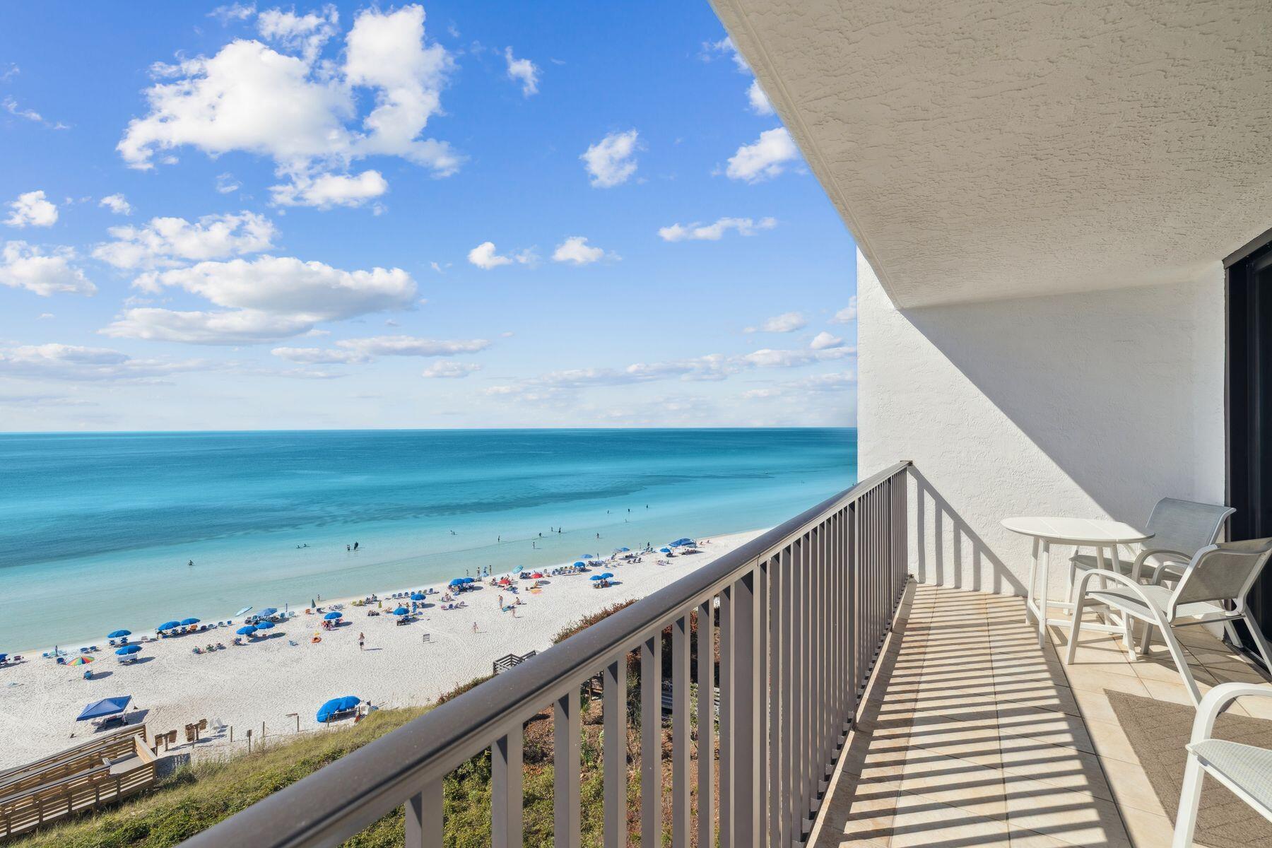 Experience exceptional coastal living in this Gulf-front 2-bedroom, 2-bath condo at One Seagrove Place, perfectly positioned along Scenic 30A in Seagrove Beach.This highly sought-after end unit on the east side of the seventh floor offers a rare combination of privacy, comfort, and breathtaking views. On the beachside balcony, enjoy total seclusion -- no other units look onto your space or into your condo, providing complete privacy. The front balcony offers a peaceful, shaded retreat with beautiful views to the north and east.The seventh-floor location strikes the perfect balance -- high enough to capture sweeping vistas of the sugar-white sands and emerald Gulf waters, yet low enough to feel intimately connected to the beach and its natural rhythm. Inside, the open-concept layout features a fully equipped kitchen, in-unit washer and dryer, and beautifully updated bathrooms. The guest bath includes a tub for soaking or bathing, tiled walls, and a handheld spray arm.
Residents and guests enjoy resort-style amenities, including a heated Gulf-front pool, fitness center, community charcoal grills, and a private dune walkover for direct beach access.
Perfectly situated in the heart of Seagrove Beach, you're steps from the Timpoochee Trail, offering easy bike access to Seaside, Alys Beach, and Rosemary Beach, and minutes from the area's coastal dune lakes, local dining, and charming boutiques.
Never before offered for sale and owned by the owner since 1989, this residence is a rare opportunity to own a piece of 30A luxury, where panoramic views, thoughtful design, and unmatched privacy come together in perfect harmony.