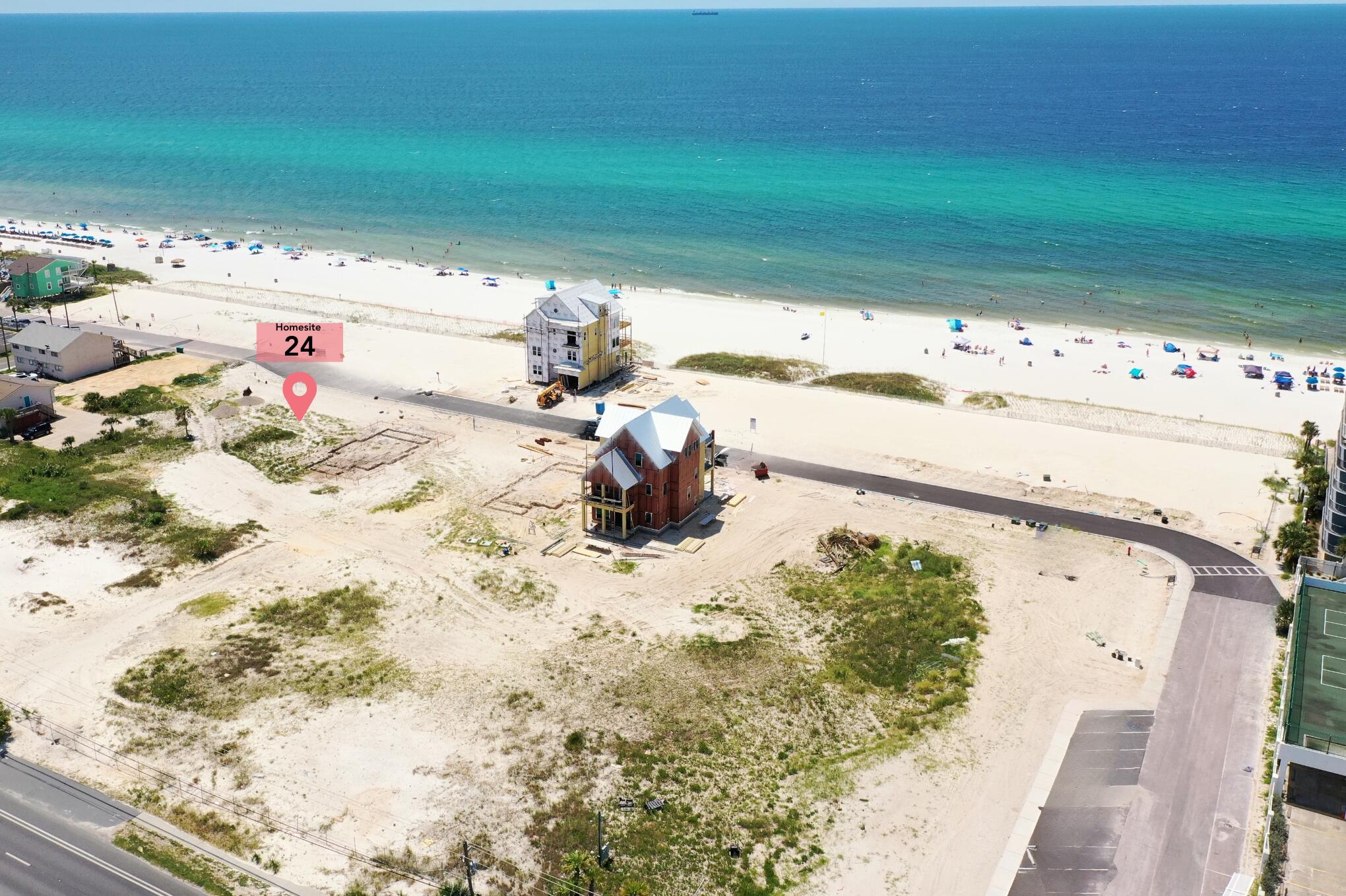 Emerging from the sugar white sands and idyllic turquoise hued waters of Panama City Beach resides the exclusive newly released Gulf front community of Hadley's Beach. Reigning on over four acres, the low density community encompasses a total of sixteen Gulf front homesites and ten first tier homesites. Expertly designed and planned, each homesite boasts a minimum width of 50' and strategic placement fully leveraging the views of the coastline and famed Emerald Coast sunsets which provide a new palate of mesmerizing hues to admire each and every night. Architectural harmony is established and promoted through the carefully curated covenants and restrictions coupled with the inception of the community architectural review board. Notable community infrastructure includes underground utilities, community lighting, and sidewalks throughout.
Coined as one of the top two beaches in all of America, St Andrews State Park abuts to Thomas Drive and offers over 1,200 acres of forests, sand dunes covered with sea oats, fresh and saltwater marshes, a lagoon swimming area, fishing jetties, hiking trails, and nearly two miles of beach.
The community of Hadley's Beach is geographically poised near all of the world class dining and entertainment venues the Emerald Coast has to offer including Thomas Drive, Pier Park, and Scenic Highway 30A. The prime location, masterfully designed site plan, and impressive rental potential create a compelling opportunity for investors and full-time residents alike. Inquire today to learn more and start envisioning the coastal lifestyle you deserve.