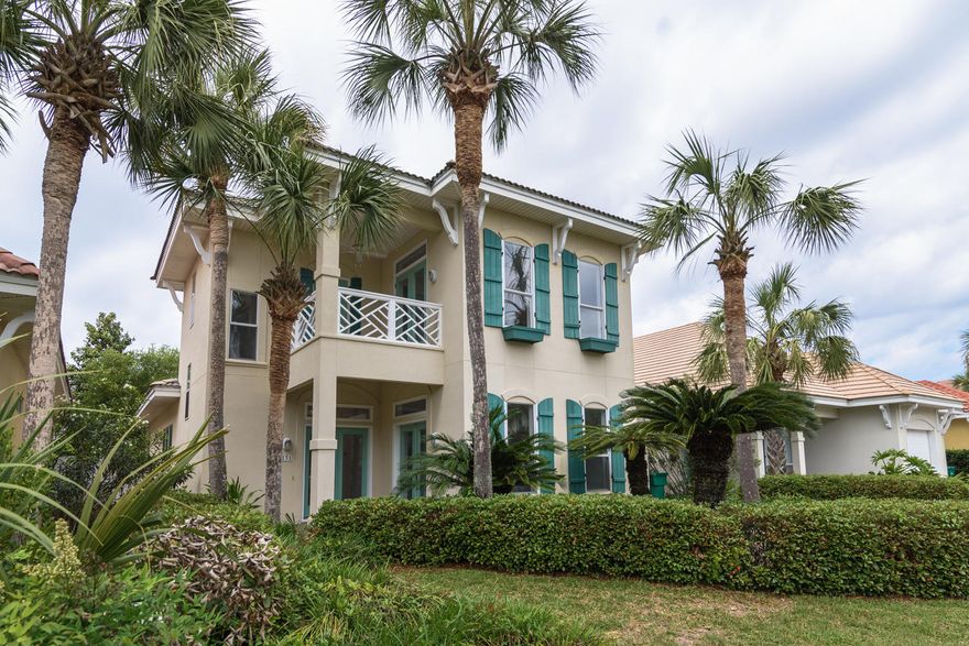 Enjoy the beach life in this striking, low maintenance home in the desirable Destiny West community. This gated community is perfectly positioned near amenities from fine and casual dining to local hotspots and attractions, but maintains an elegant, private look and feel. Established and well manicured lawns and homes create a relaxing setting for beach side living.Ideal for anyone who loves to entertain, this three bedroom, three bath home is move-in ready. Play tennis in the morning, then enjoy the oversized, well appointed community pool; both are just a short walk or golf cart ride from home. Beach-goers will love the proximity to some of Florida's most stunning shorelines and vistas.