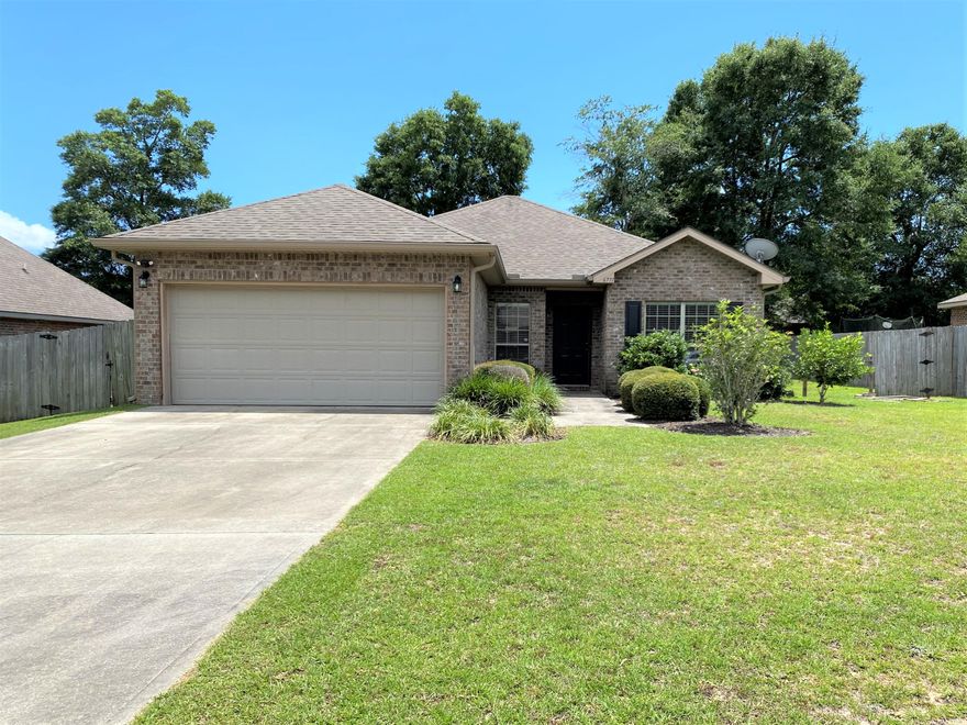 Kick-Out clause with a timeframe of 72 hours or less. Welcome to your new home! This Beautiful brick home is in the much sought-after Rustic Ridge Estates subdivision. It features an open concept floor plan with a split bedroom layout and 9 ft ceilings throughout. The living room and spacious master bedroom features tray ceilings. The master bathroom has double sinks, garden tub, separate shower with large walk-in closet. Open the back doors to your large backyard with privacy fence and mature tree providing plenty of shade for those hot summer days. This one will not last long! Call today to schedule your private showing.