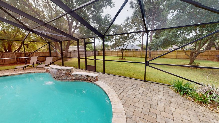 ***ASSUMABLE VA MORTGAGE WITH RATE UNDER 3% FOR QUALIFIED VA BUYER!!!***This large 3 bedroom 2.5 bath welcoming home with a separate office and an enclosed pool sits on a large lot (over half an acre) in Holley by the Sea and comes with all the access to the gym, pools, boat ramp, and so much more!  The large kitchen features granite countertops, stainless steel kitchen appliances including a double oven, stainless steel double bowl kitchen sink with a touch-activated faucet, and a separate pantry.  The spacious master bathroom has a self-standing tub, a large tiled shower complete with an adjustable shower head and body sprays, granite countertops, and a walk-in closet.  Relax in the enclosed pool with water feature, sitting ledge, and paver patio.  A fenced backyard, double gate for parking a boat/rv, generator hookup, outdoor shed, and leafguard gutters are just some of the exterior features you will find at this home.  The home also has a wired security system with cameras, an intercom system, surround sound, a fireplace, the convenient half bathroom right next to the pool area, the list goes on and on.  Make your appointment today!