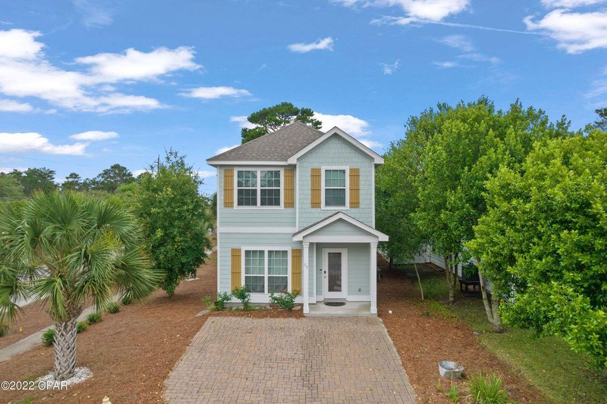 Taking back-Ups!!! Price Improvement!! Located just outside of 30A, this incredible home in Waterview at Inlet Beach, is just a few mins from the white sands and emerald waters of the Gulf of Mexico. Short-Term rentals are allowed. Similar homes have grossed $80k+. This beautiful home features 3 bedrooms and 2.5 bath, with pavered driveway. This corner lot home has nice wood-like tiled flooring in the main living areas and plush carpet in the bedrooms. The main living area has an open concept with dining area and living room. The kitchen features shaker style cabinets, granite countertops, stainless-steel appliances, and tiled backsplash. The kitchen boasts a tiled backsplash, and granite-topped island. Downstairs you will also find a half-bath for guest. Upstairs you will find 3 bedrooms