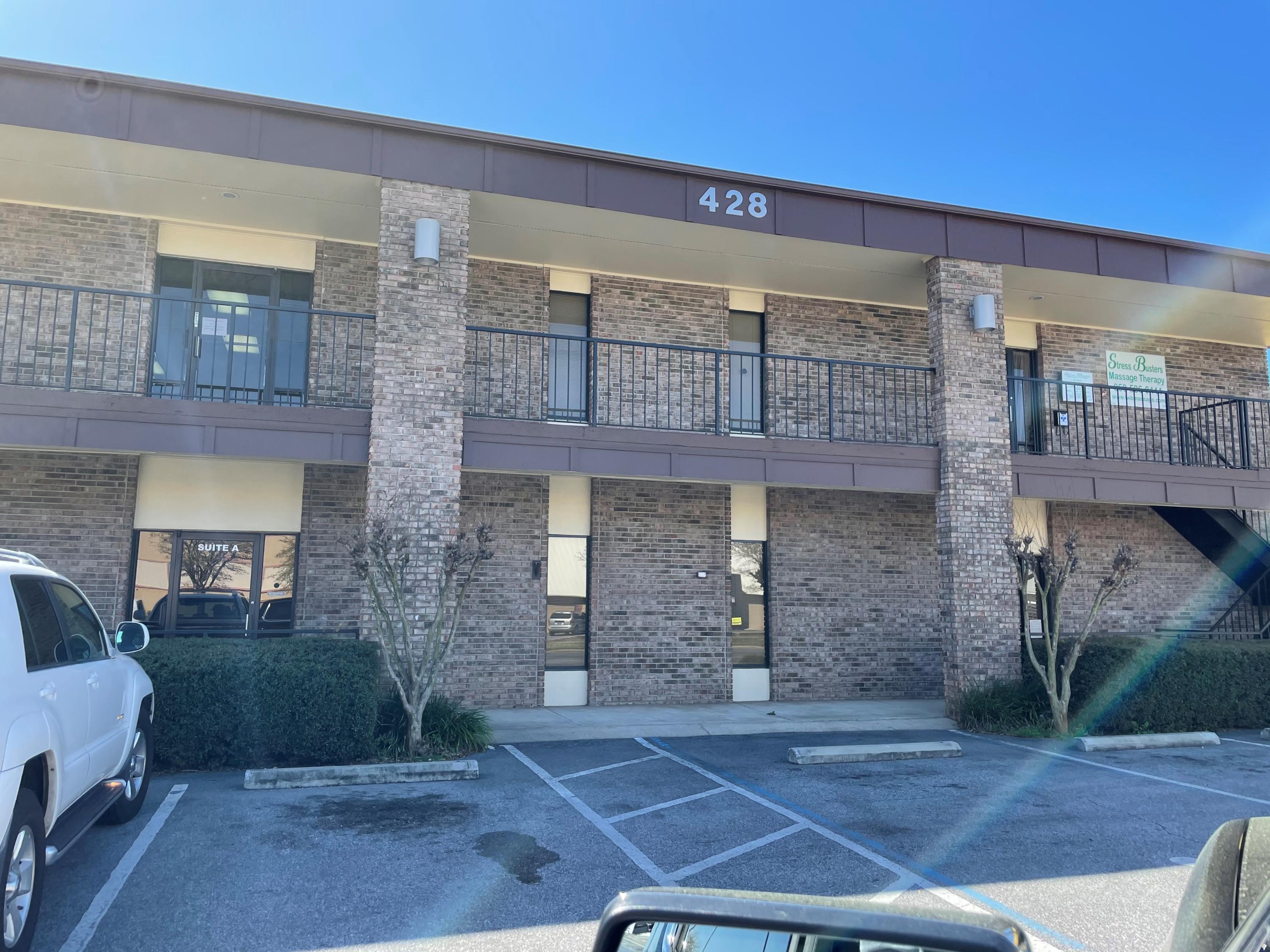5,946 sf two story office building with frontage and parking on Mary Esther Cutoff. the bottom floor, approximately 2,400 usable sf is vacant and perfect for owner user. The second floor is divided into two units and occupied with short term tenants.