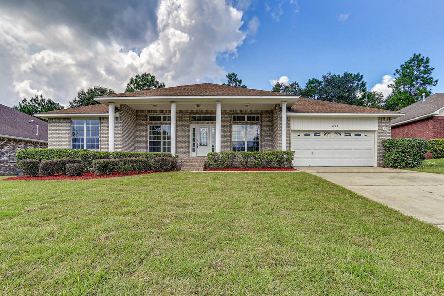 Back on market! Buyers got cold feet. Completely remodeled!! Home located in the highly sought after Fox Valley. This home has new landscaping including new sprinklers, new St. Augustine grass, and fresh mulch. Front porch has been repainted. Interior includes new LED lighting, fans, and Vanity lights. Kitchen includes stainless steel appliances, white shaker color cabinets, and high end quartz countertops. Living areas all wood planking tile and bedrooms have luxury vinyl planking. All baths have new vanities with matching quartz countertops. Master bath includes designed garden tub and luxurious walk in shower. Garage floor has been repainted and includes brand new garage door opener. Beautiful home in one of Cresview's best neighborhoods!!