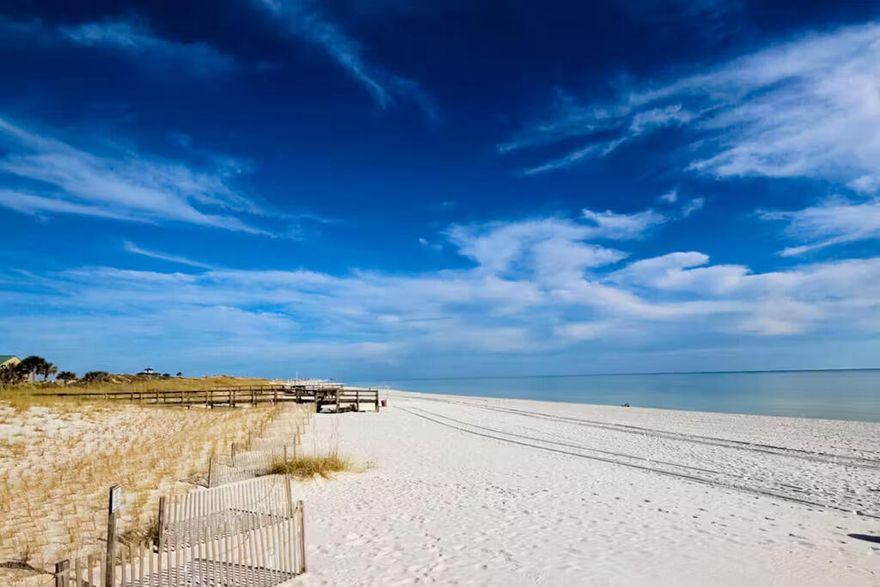 Welcome to Destin West Beach and Bay Resort! Destin West is a popular condo on Okaloosa Island featuring over 400' of deeded beach access, lazy river, gulf-front pool + spas, multiple pools onsite to chose from, full gym, community room, and so much more! Destin West is surrounded by area shopping, dining, and attractions. Located between Destin and Fort Walton Beach - there is so much to do! No flood insurance required being on the 4th floor. The Villa offers a studio style bedroom, one bathroom, and kitchen with living room and built-in desk. The balcony is equipped with new patio furniture. The floors and curtains were professionally cleaned in 2023. The unit was freshly painted in 2023. New bed and bedrame in 2024! Destin West has it all. Make this your vacation home today!