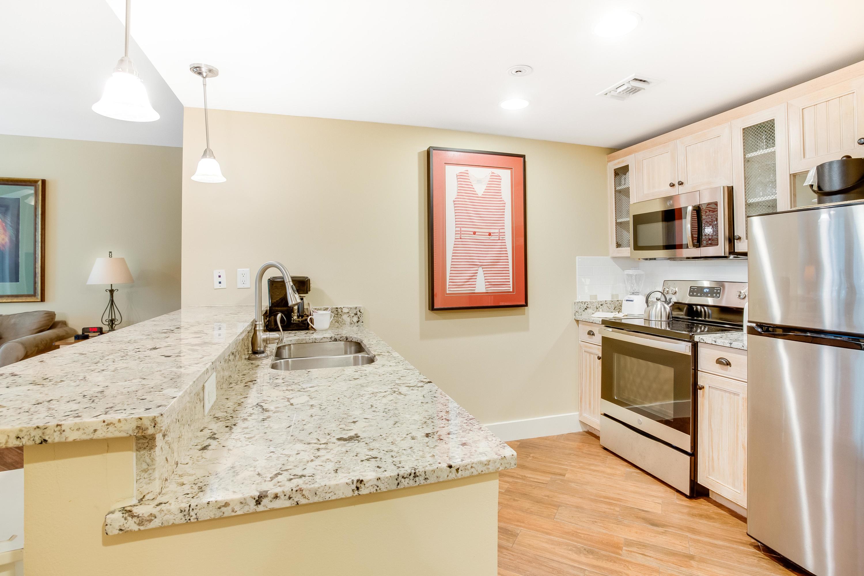 Located on the fourth floor of Pilot House, this condo offers a unique larger floor plan than most one bedrooms because of it's location. The condo features an open living area with nice angles, a spacious kitchen and wood look tile floors. Enjoy the Beauty of Wood floors with the Scratch-Resistant and Waterproof Benefits of tile. The fully enclosed den currently being utilized as a bunk room adds extra sleeping space for friends and family. Cook a five-star meal in the fully equipped kitchen and then enjoy it on the private balcony overlooking the amenities terrace and pool. The Master Bedroom has its own balcony entrance. The Master Bathroom features a walk in shower and separate tub. Enjoy peaceful living while being conveniently close to the shopping, dining, and night life hot spots. Pilot House owners have exclusive access to the lushly landscaped amenities terrace featuring a resort style pool, hot tub, fitness center, lawn, and lovely grilling area as well as to the the Founders Club, featuring a game room with pool table and bar and a balcony overlooking the events plaza
As an introduction to the Sandestin lifestyle, we invite our new owners to explore amenities that make Sandestin special. The listing brokerage and seller(s) are presenting the buyer(s) of this property with (2) 90-minute rounds of Tennis court time, a golf foursome at one of our three championship courses, and a round of golf for up to four (4) players at the unrivaled Burnt Pine Golf Club.
Sandestin Golf and Beach Resort is a major destination for all seasons and all ages, and has been named the #1 resort on Florida's Emerald Coast. This magical resort spanning over 2,000 acres is comprised of over 70 unique neighborhoods of condominiums, villas, town homes, and estates. The resort features miles of sandy white beaches and pristine bay front, four championship golf courses, a world-class tennis center with 15 courts, 4 resort swimming pools (and 15 private neighborhood pools), a 123-slip marina, a fully equipped and professionally staffed fitness center and spa, meeting spaces and The Village of Baytowne Wharf, a charming pedestrian village with events, shopping, dining, family entertainment and nightlife. For true golf cart community living, Grand Boulevard is just outside the resort gates and provides access to additional shopping, dining and entertainment, all without traveling on Hwy. 98. Come to Play, Stay for Life!